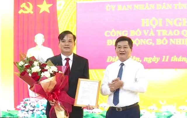 Đồng chí Lò Văn Cương giữ chức Giám đốc Sở Nông nghiệp và Phát triển nông thôn